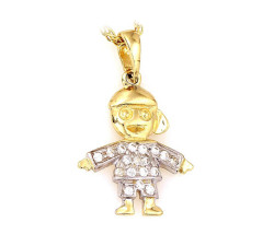 złota przywieszki bez cyrkonii