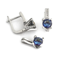 zestaw biżuterii ze srebra