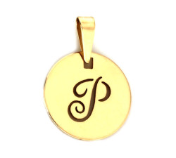 klasyczny złoty wisiorek