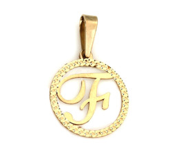 złota zawieszka bez kamieni