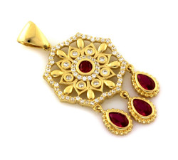 gładka złota zawieszka