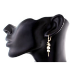 Złote kolczyki wiszące 585