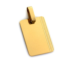 klasyczny złoty wisiorek