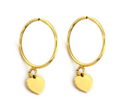 srebrne kolczyki koła gładkie