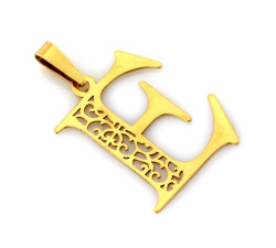 klasyczny złoty wisiorek