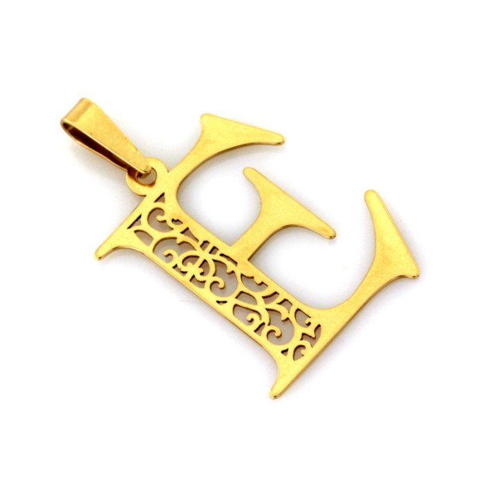 klasyczny złoty wisiorek