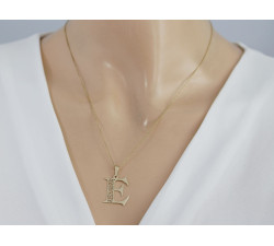 złota zawieszka bez kamieni