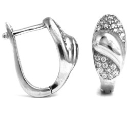 kolczyki srebro angielskie bez cyrkonii