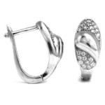 kolczyki srebro angielskie bez cyrkonii