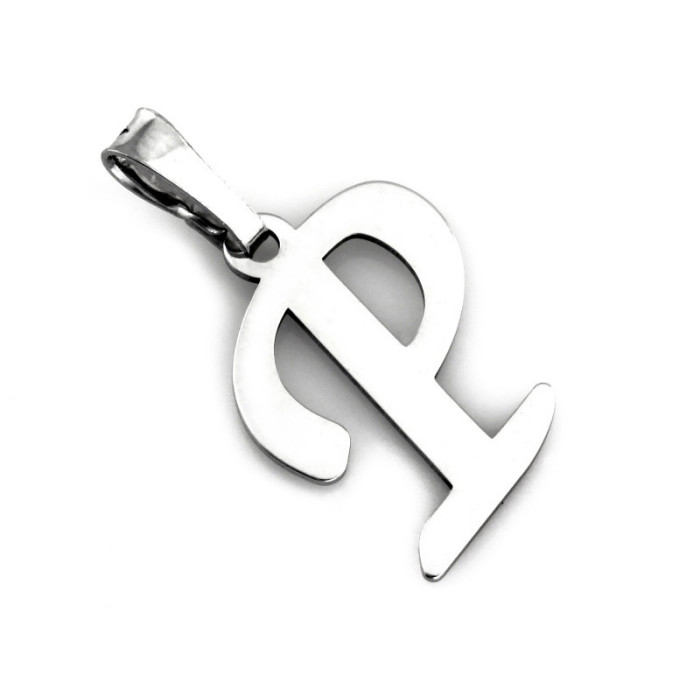 Srebrna zawieszka 925 GŁADKA LITERKA P 0,70g