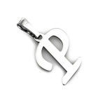 Srebrna zawieszka 925 GŁADKA LITERKA P 0,70g