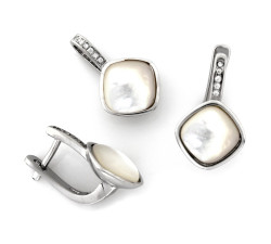 zestaw biżuterii ze srebra