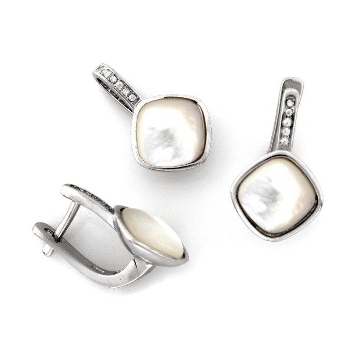 zestaw biżuterii ze srebra