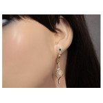 kolczyki angielskie dwukolorowe 375