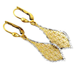 złote kolczyki na angielskie zapięcie