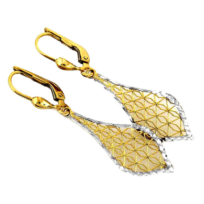 złote kolczyki na angielskie zapięcie