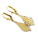 złote kolczyki na angielskie zapięcie