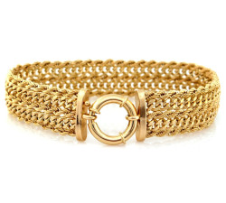 Złoty komplet biżuterii 585 łańcuszkowy splot 41,12g