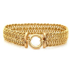 Złoty komplet biżuterii 585 łańcuszkowy splot 41,12g