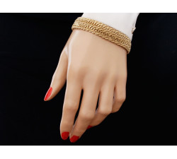 Złoty komplet biżuterii 585 łańcuszkowy splot 41,12g