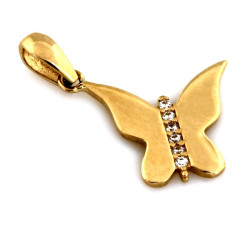 złota zawieszka bez kamieni