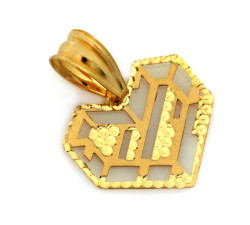 złota przywieszki bez cyrkonii