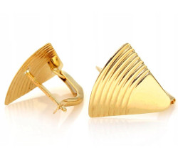 kolczyki złote bez cyrkonii