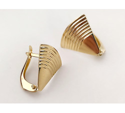 złote kolczyki gładkie