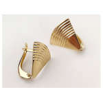 złote kolczyki gładkie