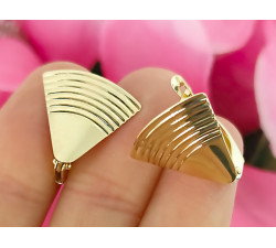 złote kolczyki na angielskie zapięcie