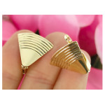 złote kolczyki na angielskie zapięcie