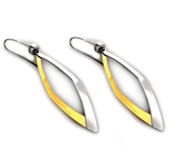 srebrne kolczyki z biglem gładkie