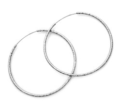 Srebrne kolczyki 925 klasyczne koła 56 mm