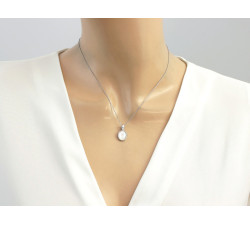 Srebrny komplet biżuterii 925 z masą perłową 7,33g