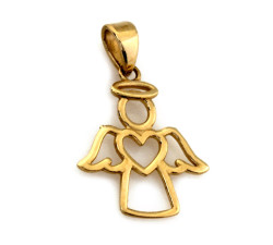 złota przywieszki bez cyrkonii