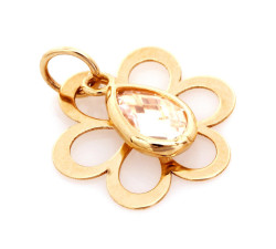 klasyczny złoty wisiorek