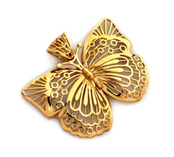 gładka złota zawieszka