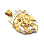 gładka złota zawieszka