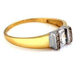 gładki złoty pierścionek