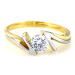 damski pierścionek 585