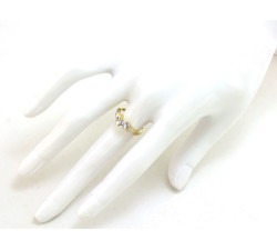 pierścionek z białym złotem i cyrkonią