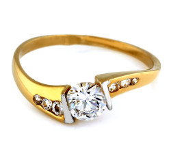 klasyczny złoty pierścionek