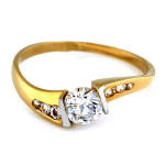 klasyczny złoty pierścionek