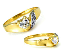 gładki złoty pierścionek