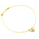 Złoty naszyjnik 585 dwukolorowy z krzyżykiem