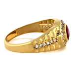 złoty pierścionek bez cyrkonii