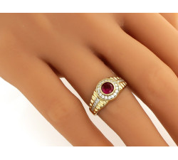 klasyczny złoty pierścionek