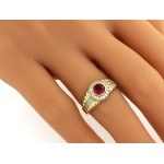 klasyczny złoty pierścionek