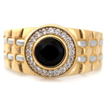 złoty pierścionek bez kamieni