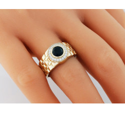 klasyczny złoty pierścionek